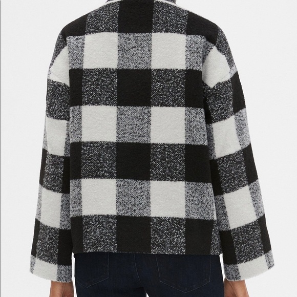 Gap Gingham Wool Coat - Picture 2 of 6